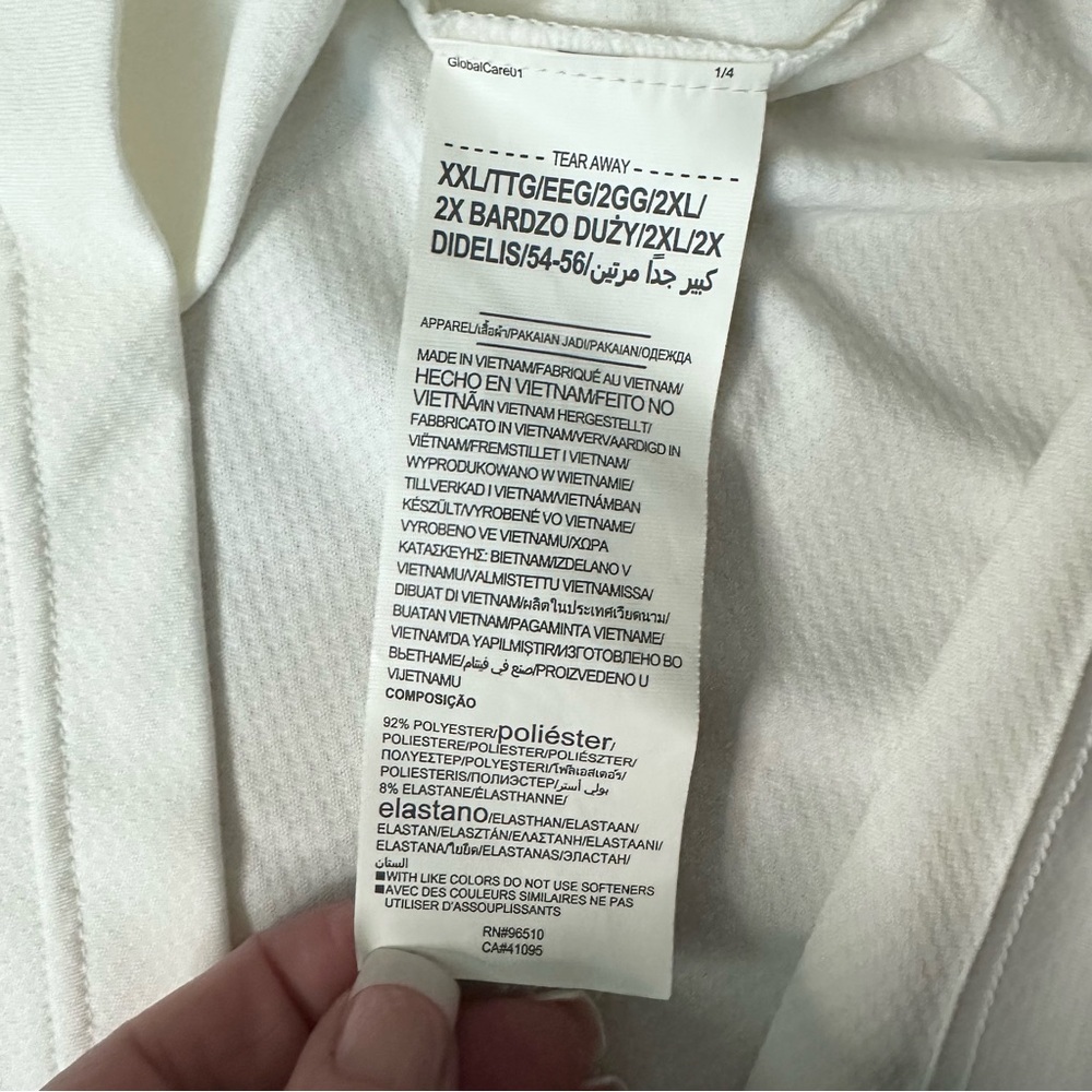 Under Armour The Performance Polo Short Sleeve Shirt White Size XXL - Picture 7 of 7